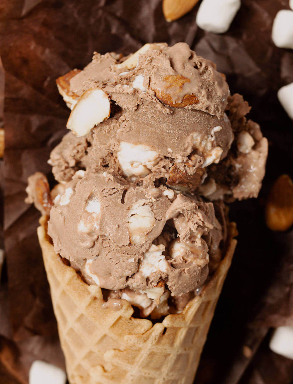 Rocky Road Ice Cream In A Jar - Ice Cream With Jules